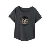 Maxbell Maxbell T Shirt for Women Summer Ladies Short Sleeve Top for Office Walking Shopping XXL