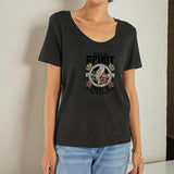 Maxbell Maxbell Women's T Shirt Summer Female Basic Tee Shirt for Camping Backpacking Sports XL Grey