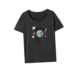 Maxbell Maxbell Women's T Shirt Summer Ladies Crewneck Shirt for Holiday Camping Backpacking S Grey