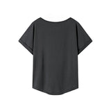 Maxbell Maxbell Women's T Shirt Summer Soft Classic Crew Neck Tee for Office Wear XXL