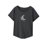 Maxbell Maxbell Women's T Shirt Summer Soft Classic Crew Neck Tee for Office Wear XXL