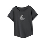 Maxbell Maxbell Women's T Shirt Summer Soft Classic Crew Neck Tee for Office Wear XXL