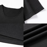 Maxbell Maxbell Womens T Shirt Summer Trendy Soft Summer Tops for Street Backpacking Camping XXL Black