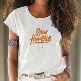 Maxbell Maxbell T Shirt for Women Summer Streetwear Crewneck Tee for Walking Holiday Camping XXL