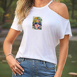 Maxbell Maxbell Womens T Shirt Summer Simple Crew Neck Tee for Backpacking Wear XXL