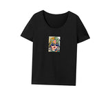 Maxbell Maxbell Women's T Shirt Summer Casual Soft Crewneck Shirt for Camping Traveling Trip XXL Black