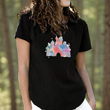 Maxbell T Shirt for Women Summer Stylish Crewneck Shirt for Camping Office Traveling L