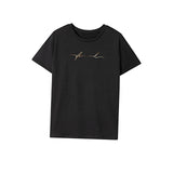 Maxbell Maxbell Womens T Shirt Summer Costume Soft Short Sleeve Top for Shopping XXL Black
