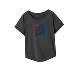 Maxbell Maxbell T Shirt for Women Summer Trendy Basic Tee Shirt for Holiday Beach Daily Wear XL
