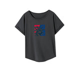 Maxbell Maxbell T Shirt for Women Summer Trendy Basic Tee Shirt for Holiday Beach Daily Wear XXL