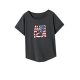 Maxbell Maxbell Women's T Shirt Summer Ladies Crew Neck Shirt for Walking Vacation Commuting XL
