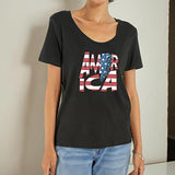 Maxbell Maxbell Women's T Shirt Summer Regular Fit Crewneck Tee for Beach Vacation Commuting M Grey