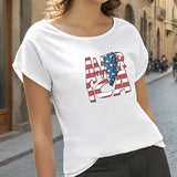 Maxbell Maxbell Women's T Shirt Summer Soft Clothing Crewneck Tee for Shopping Sports Hiking XXL