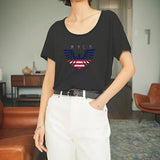 Maxbell Maxbell T Shirt for Women Summer Clothing Short Sleeve Top for Traveling Hiking Work XXL Grey