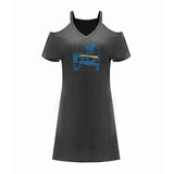 Maxbell Maxbell Women's Cold Shoulder Dress Summer Teen for Traveling Evening Party Vacation XXL