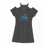 Maxbell Maxbell Women's Cold Shoulder Dress Summer Teen for Traveling Evening Party Vacation XXL