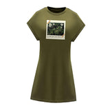 Maxbell Maxbell Women's Short Summer Dress Summer Crewneck Dress for Office Dating Going Out XXL