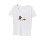 Maxbell Maxbell T Shirt for Women Summer Costume Summer Tops for Shopping Walking Daily Wear XXL White