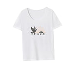 Maxbell Maxbell T Shirt for Women Summer Costume Summer Tops for Shopping Walking Daily Wear XXL White