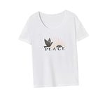 Maxbell Maxbell T Shirt for Women Summer Costume Summer Tops for Shopping Walking Daily Wear XXL White