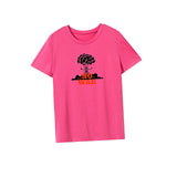 Maxbell Maxbell Womens T Shirt Summer Regular Fit Summer Tops for Wear Shopping XXL Rose Pink