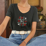 Maxbell Maxbell Womens T Shirt Summer Stylish Crew Neck Tee for Traveling Shopping Commuting XXL