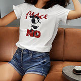 Maxbell Maxbell T Shirt for Women Summer Soft Crew Neck Shirt for Backpacking Street Holiday XXL White