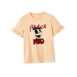 Maxbell Maxbell Women's T Shirt Summer Female Trendy Crewneck Shirt for Holiday Walking Trip M