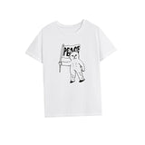 Maxbell Maxbell T Shirt for Women Summer Stylish Short Sleeve Top for Walking Work Traveling XXL White