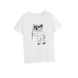 Maxbell Maxbell T Shirt for Women Summer Stylish Short Sleeve Top for Walking Work Traveling XXL White