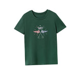 Maxbell Maxbell Women's T Shirt Summer Soft Clothing Crewneck Shirt for Office Work Shopping XL Green