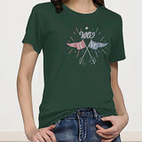 Maxbell Maxbell Women's T Shirt Summer Soft Clothing Crewneck Shirt for Office Work Shopping XL Green