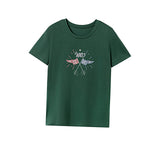Maxbell Maxbell Women's T Shirt Summer Soft Clothing Crewneck Shirt for Office Work Shopping XXL Green