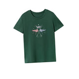 Maxbell Maxbell Women's T Shirt Summer Soft Clothing Crewneck Shirt for Office Work Shopping XXL Green