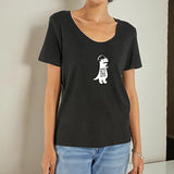 Maxbell Maxbell T Shirt for Women Summer Clothing Crewneck Shirt for Shopping Traveling Work XXL Grey