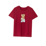 Maxbell Maxbell Womens T Shirt Summer Trendy Simple Crew Neck Tee for Hiking Sports Vacation M Red