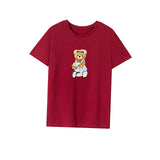 Maxbell Maxbell Womens T Shirt Summer Trendy Simple Crew Neck Tee for Hiking Sports Vacation XL Red