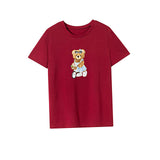 Maxbell Maxbell Womens T Shirt Summer Trendy Simple Crew Neck Tee for Hiking Sports Vacation XL Red