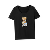 Maxbell Maxbell Womens T Shirt Summer Clothes Short Sleeve Top for Hiking Daily Wear Walking XXL Black