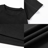 Maxbell Maxbell T Shirt for Women Summer Soft Crewneck Shirt for Sports Daily Wear Commuting XL Black