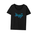 Maxbell Maxbell T Shirt for Women Summer Soft Short Sleeve Top for Daily Wear Camping Office XXL Black