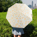Maxbell Maxbell Folding Umbrella Floral Pattern Rainproof Portable Strong Sun Rain Umbrellas Automatic