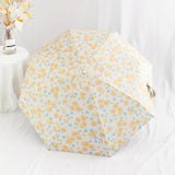 Maxbell Maxbell Folding Umbrella Floral Pattern Rainproof Portable Strong Sun Rain Umbrellas Automatic