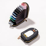 Maxbell Maxbell Credit Card Holder Purse Portable Card Case Card Purse for Bag Travel Dating Purple