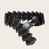 Maxbell Maxbell Women's Western Belt Lady Dress Belt Cowboy Wide Belt for Outfits Gift Dress