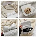 Women Crossbody Bag Elegant Handbag for Festivals Wedding Birthday Gift White