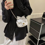 Women Crossbody Bag Elegant Handbag for Festivals Wedding Birthday Gift White