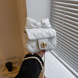 Women Crossbody Bag Elegant Handbag for Festivals Wedding Birthday Gift White