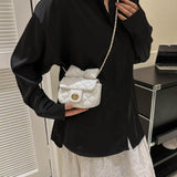 Women Crossbody Bag Elegant Handbag for Festivals Wedding Birthday Gift White