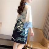 Maxbell Maxbell Women Chinese Cheongsam Dress Chinese Qipao for Party Formal Events Shopping